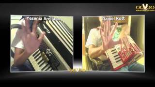 Varsouviana  an accordion lesson using ooVoo  Palmer Hughes Book 2  p38 [upl. by Notfa594]