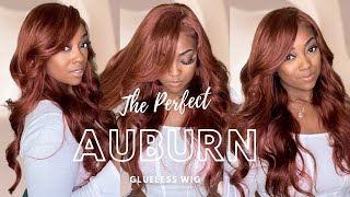 The PERFECT Color for fall Auburn Body Wave wig install ft Tinashe hair [upl. by Ayotac572]