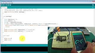 Arduino ESP8266 Blynk IOT  Sensor วัดอุณหภูมิ DHT22  ควบคุม LED RGB [upl. by Brear188]