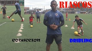 EJERCICIOS PARA MEJORAR EL DRIBLING Y LA CONDUCCIÓN EN FÚTBOL [upl. by Imim]