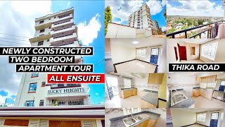 Inside a TWO BEDROOM APARTMENT TOUR  ALL ENSUITE  HIGH SPEED LIFT  THIKA ROAD KIAMUMBI NAIROBI [upl. by Gracye52]