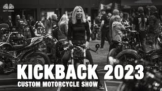 Kickback 2023 Manchester Custom Motorcycle Show [upl. by Dulcea533]