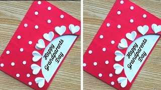 Grandparents day card making handmade Easy and beautiful card for grandparents day [upl. by Jarid]