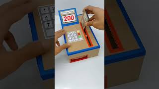 ATM Machine बनाओ  How to make ATM Swipe Machine using Cardboard with Card shorts trending [upl. by Neila]