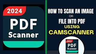 How to convert document to pdf in camscanner  How to scan an image or file into PDF in CamScanner [upl. by Llerod]