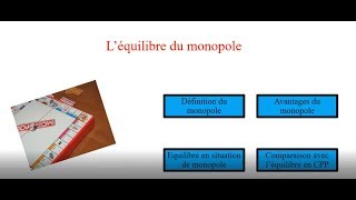 Léquilibre du monopole [upl. by Ware]