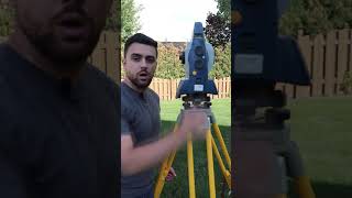 How to set up a Surveying Total Station Shorts [upl. by Eelrebmik]