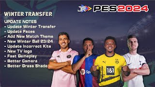 PES 2024 PS2 half Season Winter Transfer JrPlay [upl. by Hasila]