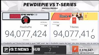 THE MOMENT TSERIES PASSED PEWDIEPIE AGAIN   FLARETV PVSTNEWS [upl. by Poree]