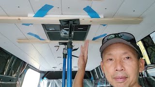 Van Build Ep5 2022 Mercedes Sprinter 4x4 Installing Half Slide Windows  In Ceiling items [upl. by Aniri]