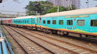 20974 Rameshwaram Firozpur CanttJn HUMSAFAR SF Express Arriving Chennai Egmore with AJNI WAP7 37575 [upl. by Anuhsal439]