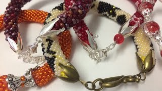 Runde Armbänder selber häkeln DIY Teil 22 Annas Perlen [upl. by Larkin916]