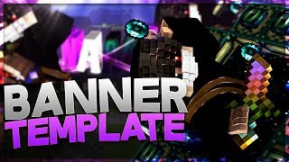 Epic Minecraft Banner Template C4DPHOTOSHOP [upl. by Arehc89]