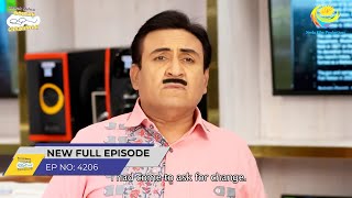 FULL EPISODE 4206 Jethalal ko Hua Nuksan  Taarak Mehta Ka Ooltah Chashmah [upl. by Samantha]