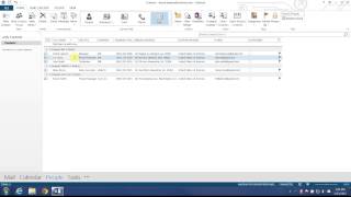 Export Address Book Contacts in Outlook 2013 [upl. by Ingram638]