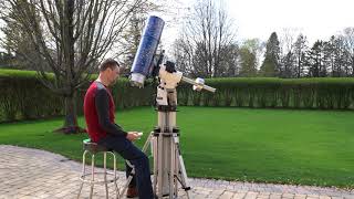 PierTech TriPier 2 demonstration 7quot Mak Questar telescope [upl. by Biddle581]