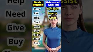 🔥Normal English vs Advanced English📖How to learn English speaking easily🟡IELTS speaking vocabulary [upl. by Ainahpets]