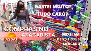 COMPRAS NO ASSAI ATACADISTA  QUANTO CUSTOU  PRISCILA VIRICIO [upl. by Hars]