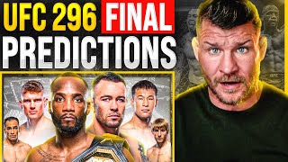 BISPING UFC 296 Edwards vs Covington  FINAL PREDICTIONS [upl. by Alil]