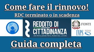 REDDITO DI CITTADINANZA ECCO COME RINNOVARLO Guida completa [upl. by Gnuh]