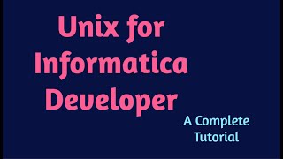 Unix for Informatica developer  Informatica Tutorial for Beginners  Unix Tutorial for Beginners [upl. by Luapnoj]