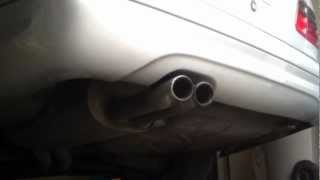 Mercedes E55 AMG W210 Rear Muffler Delete Before and After [upl. by Sined30]