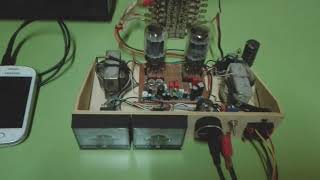 Compactron 6JZ8 Stereo Tube Amplifier [upl. by Arenahs855]