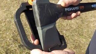 Топор колун Fiskars X17 122460  тестируем [upl. by Nadirehs462]