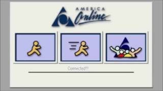 AOL 1998 Dial Up internet connection [upl. by Aelc]