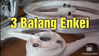 Perbezaan Enkei 3 Batang Original vs Cap Ayam [upl. by Ennylhsa]