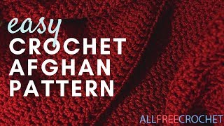 Worlds Easiest Crochet Afghan Pattern [upl. by Budde]