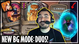 MY FIRST DUO BG GAME Ft BOFUR  DUOS  Hearthstone Battlegrounds [upl. by Bergmans195]