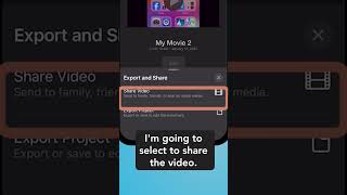 UPDATED Save or export movie project in iMovie on your iPhone or iPad [upl. by Jacquelynn]