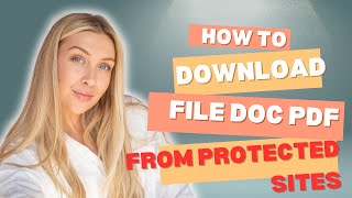 Unlocking Secret Documents How To Download Files From Protected Websites  Earn And Learn Online [upl. by Vere]