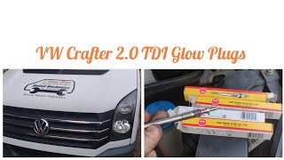 VW Crafter 20TDI Glow Plugs Removal amp Replacement [upl. by Field]