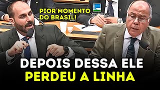 EDUARDO BOLSONARO VAI PRA CIMA DO EMBAIXADOR DE LULA E CLIMA FICA TENSO [upl. by Asirehc]