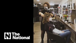 Germany’s hairdressers reopen after months of closure [upl. by Nagaem823]