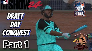 CATCH THEM YOUNG Draft Day Conquest Part 1 MLB the Show 24 [upl. by Ailegnave79]