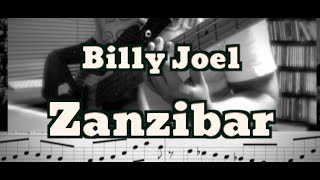 Billy Joel  Zanzibar Bass Cover TABS in Video [upl. by Crean]