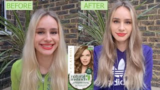 Clairol Natural Instincts Vegan Hair Dye Dark Blonde 7 Review and Home Hair Dying [upl. by Ursula]