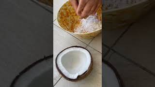 DTraditional Way Of Grating Coconut BushCity oldschool [upl. by Chesnut]