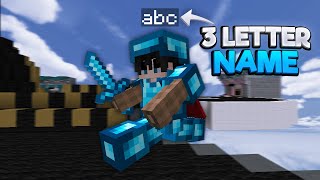 How to Get a 3 Letter Name in Minecraft 2022 [upl. by Manthei238]