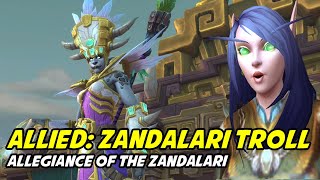 Queen Talanjis Coronation 🎞 Unlocks the Zandalari Troll Allied Race [upl. by Eerazed]