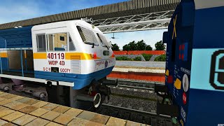 Vikarabad  Guntur Palnadu SuperFast Express  Gooty WDP4D  MSTS Open Rails Journey Part 1 [upl. by Odranoel]