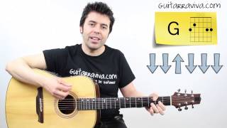 de musica ligera tutorial guitarra completo con acordes y ritmo de soda stereo [upl. by Stilla]