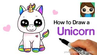 How to Draw a Unicorn easy [upl. by Cannell]