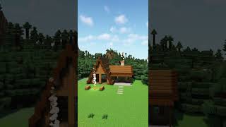 Minecraft How to Build a Small Cabin  Tutorial [upl. by Refotsirhc]