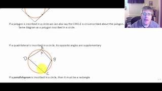 Section 107 Inscribed and Circumscribed Polygons [upl. by Ahsikyt]