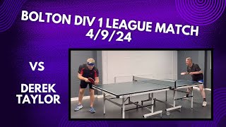 Neil Myatt vs Derek Taylor  Bolton Div 1 League Match  4924 [upl. by Tade]