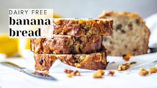 Dairy Free Banana Bread Recipe  Easy and Moist shorts [upl. by Etnahc]